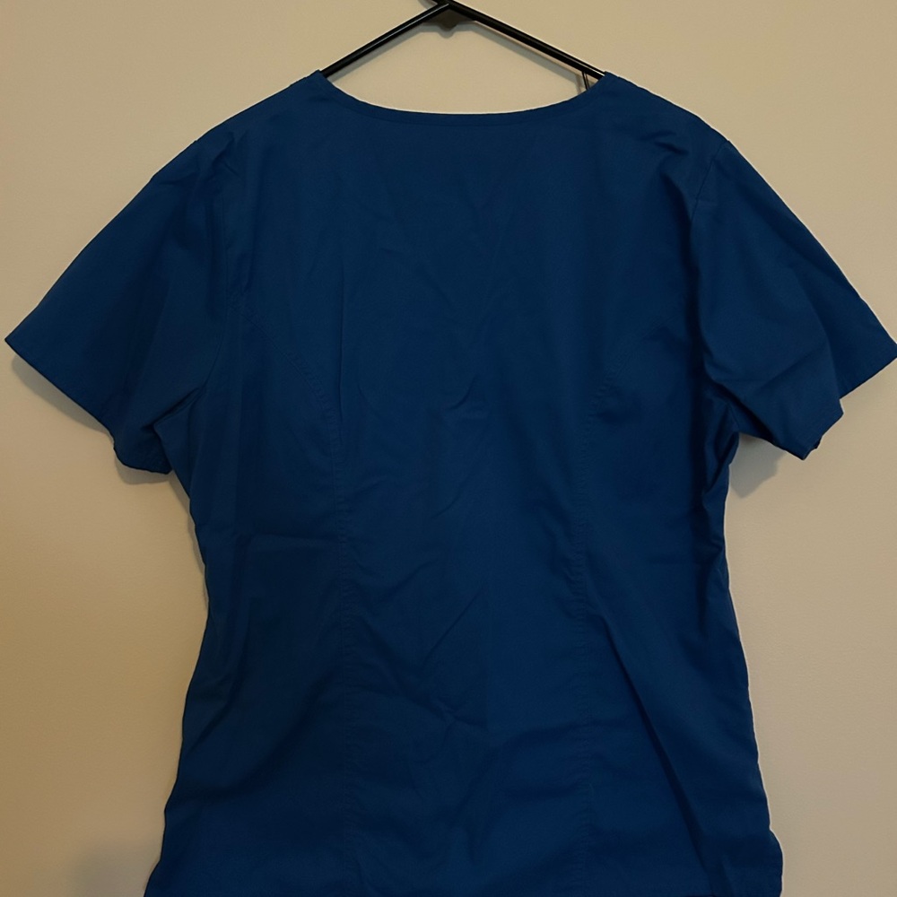 Cherokee Classic Navy Scrub Top - Picture 2 of 3